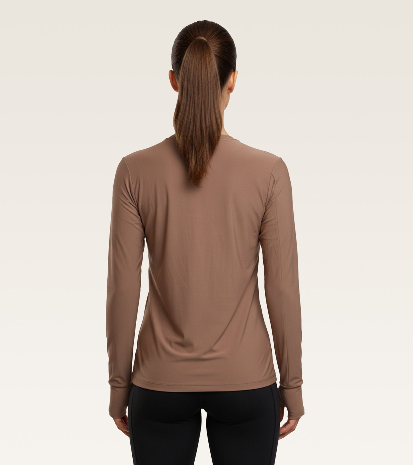 Core Long Sleeve Training Top - Mocha