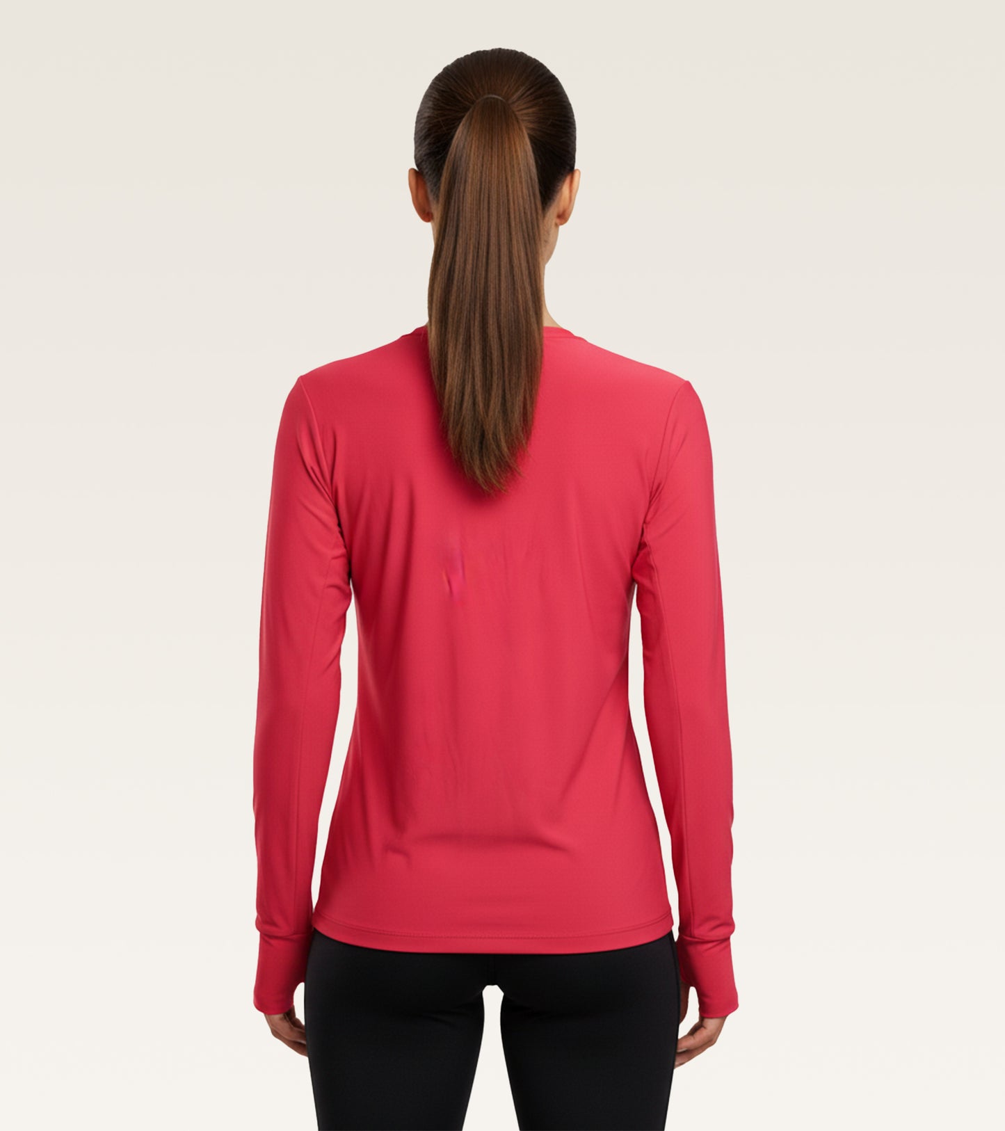 Core Long Sleeve Training Top - Raspberry Red