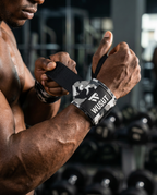 Adjustable Weightlifting Wrist Wraps - Camo White