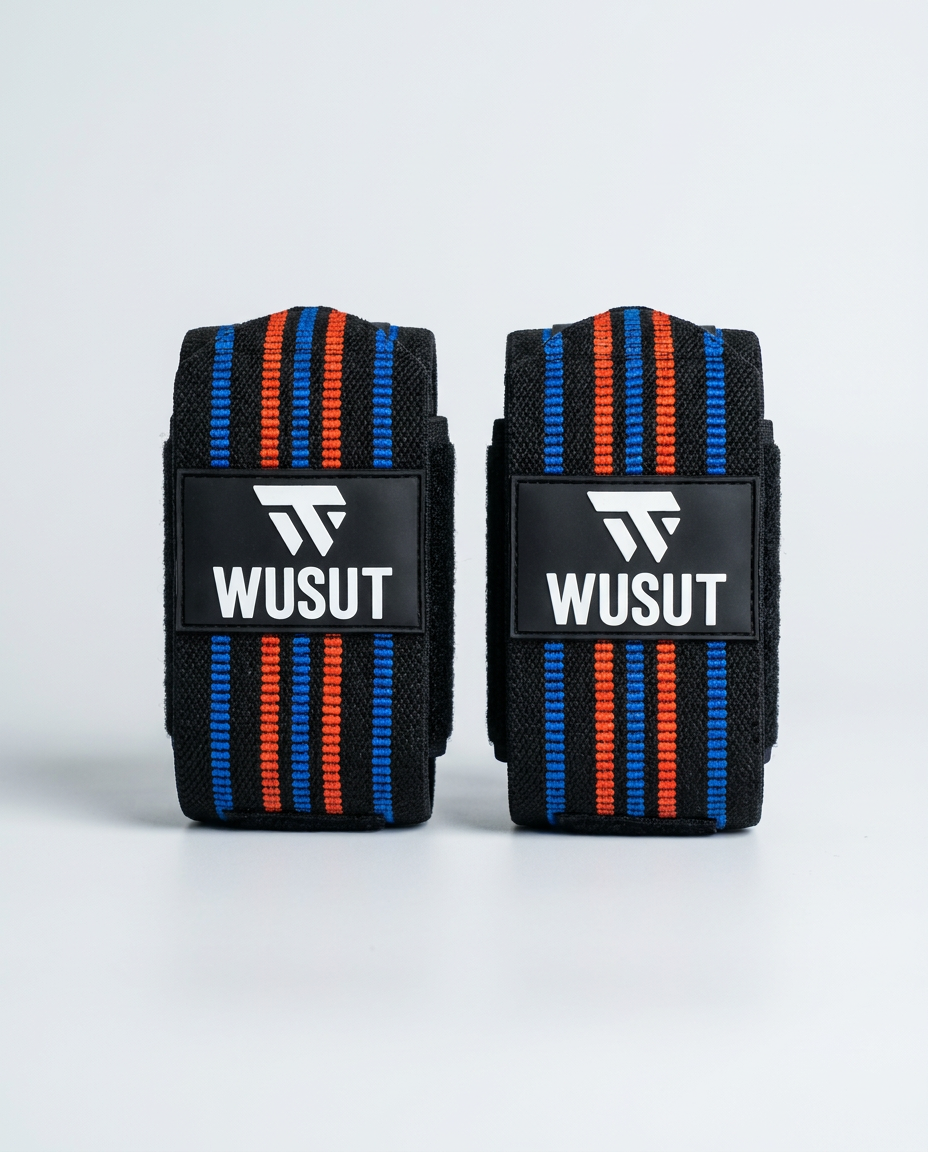 Adjustable Squat Knee Wraps - Black / Grey