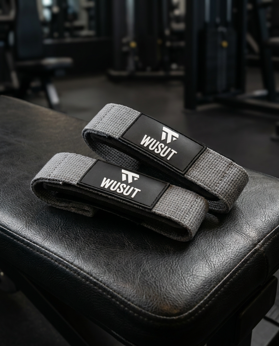 Neoprene Padded Cotton Lifting Straps - White Camo