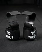 Coated Steel Heavy-Duty Weightlifting Hooks - Black