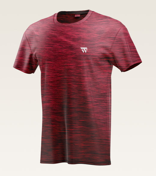 Core Melange Training Tee - Burgundy
