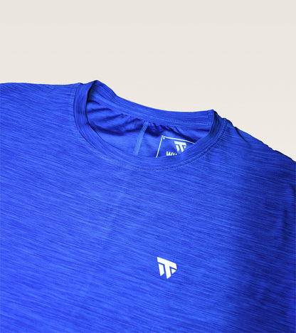 Core Melange Training Tee - Royal Blue