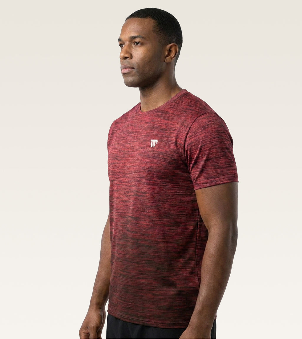 Core Melange Training Tee - Burgundy