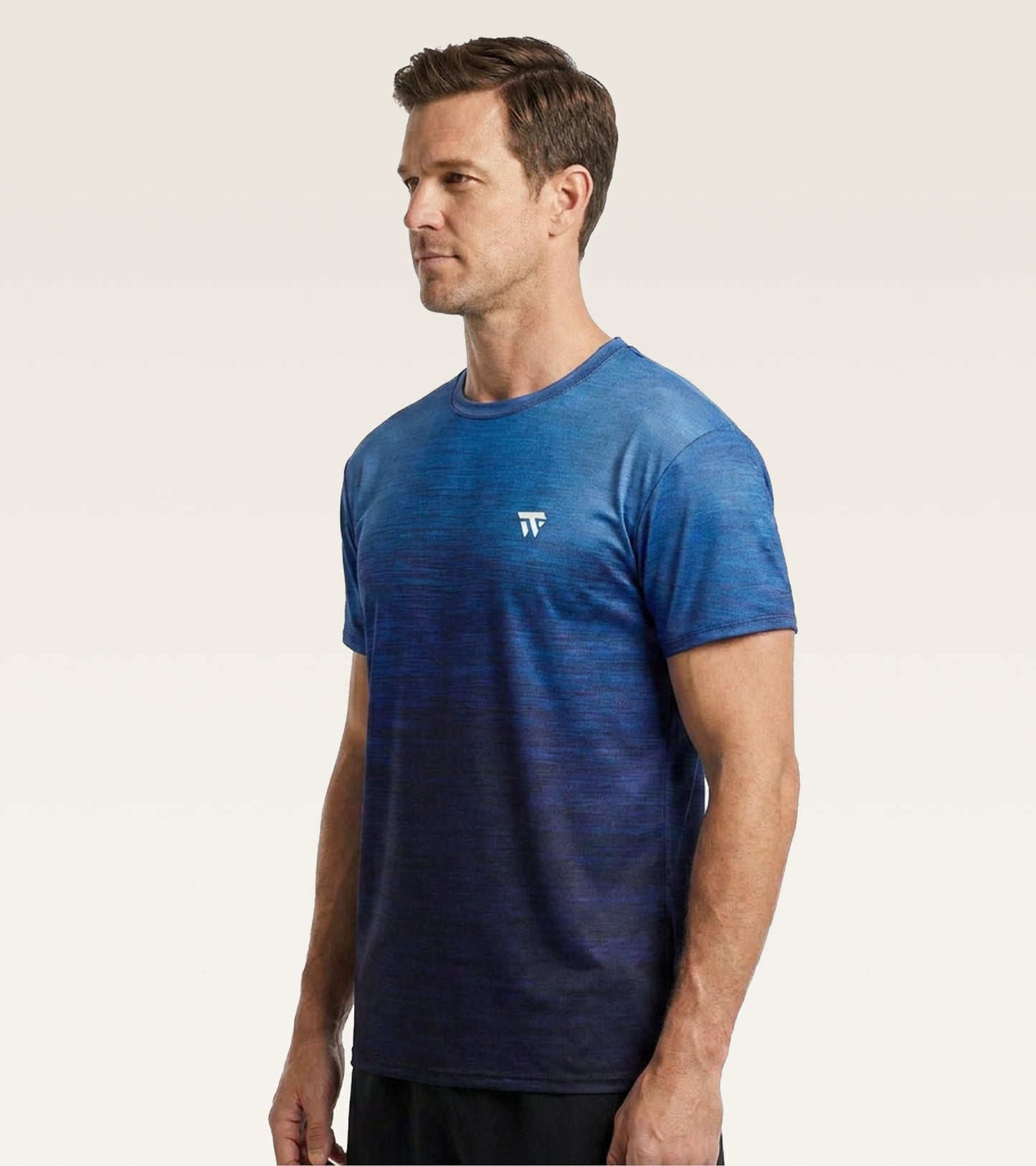 Core Melange Training Tee - Gradient Blue