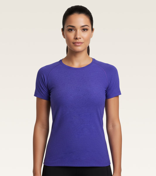 Core Performance Raglan - Heathered Royal