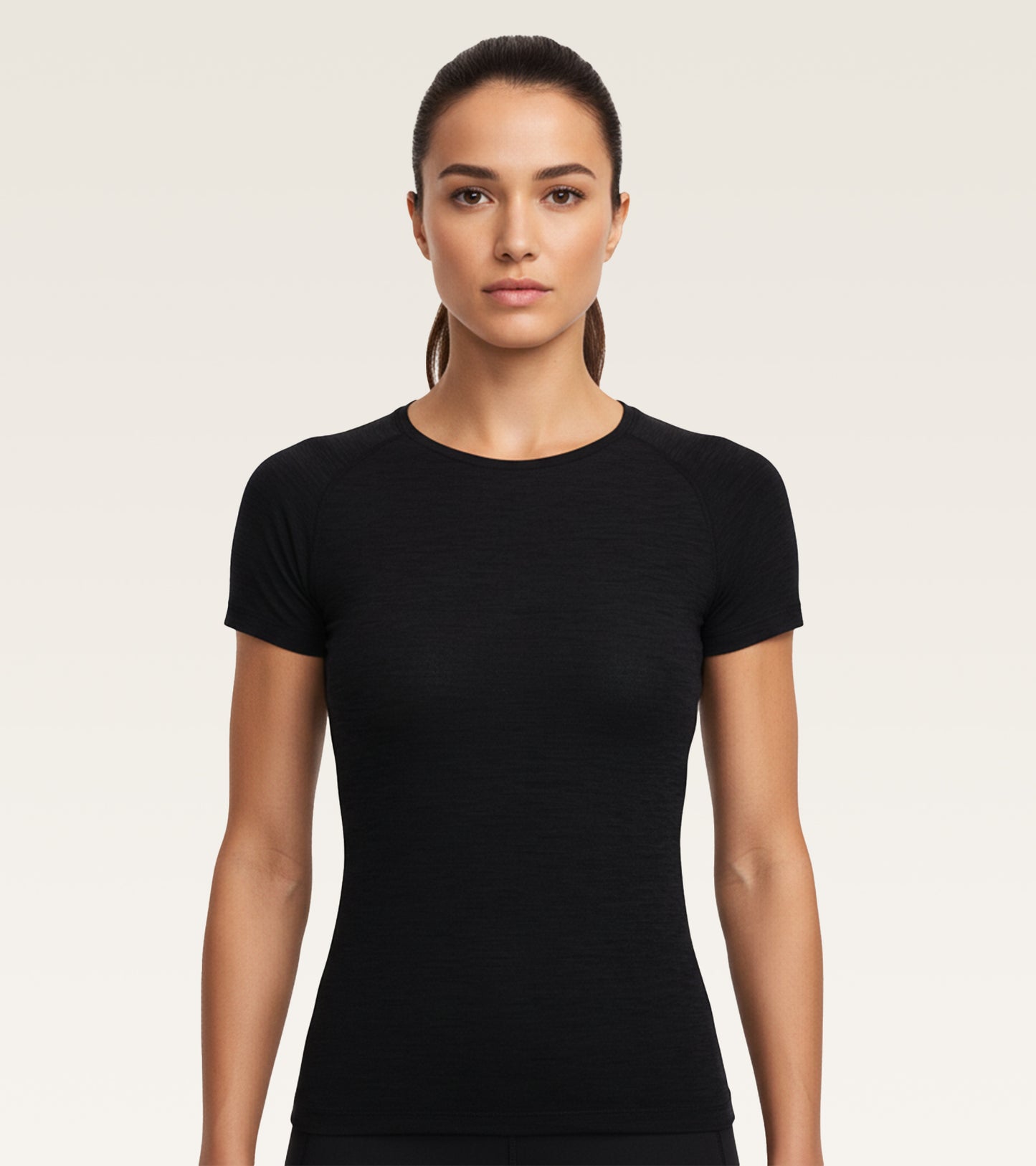 Core Performance Raglan - Heathered Black
