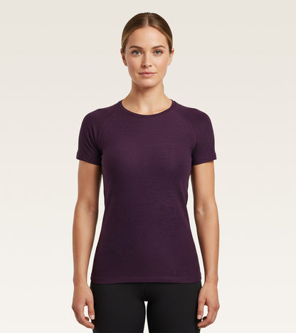 Core Performance Raglan - Heathered Plum