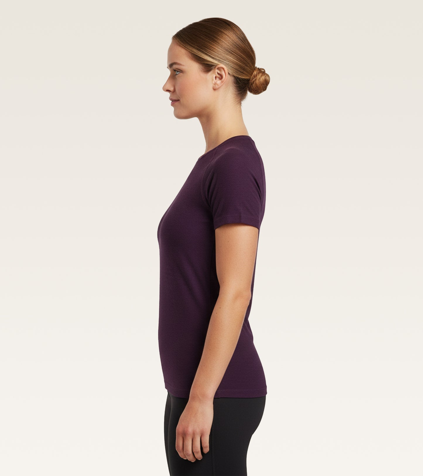 Core Performance Raglan - Heathered Plum