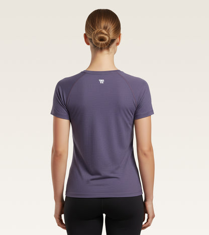 Core Performance Raglan - Heathered Slate