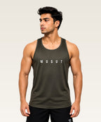 Mesh Performance Stringer - Olive