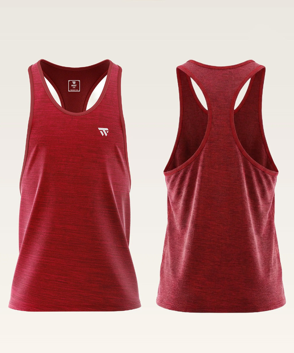 Men's Core Racerback Training Tank - (Mens Stinger) Red Melange