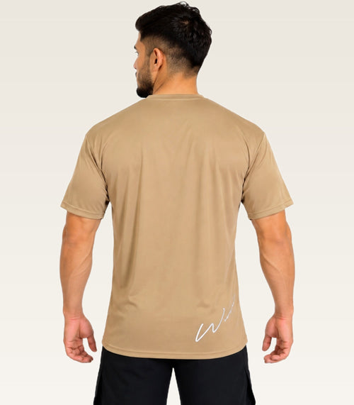 Essential Active Tee - (Men's T-Shirts) Beige