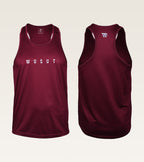 Mesh Performance Stringer - Burgundy