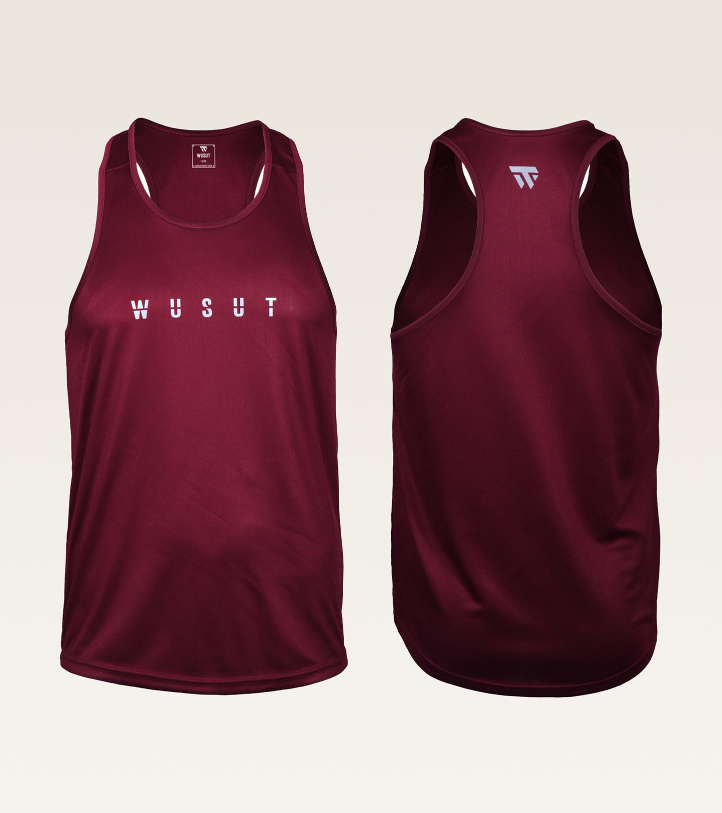 Mesh Performance Stringer - Burgundy