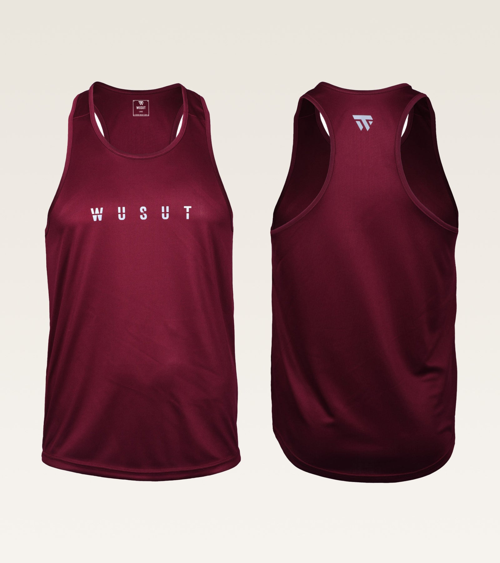 Mesh Performance Stringer - Burgundy