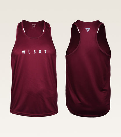 Mesh Performance Stringer - Burgundy