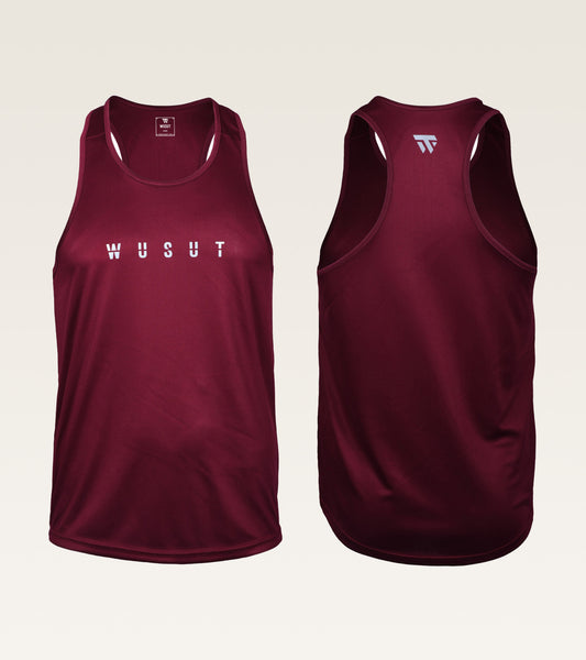 Mesh Performance Stringer - Burgundy