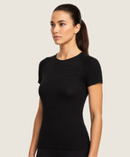 Women's Core Performance Raglan - (Round Neck Shirt) Black Shoot