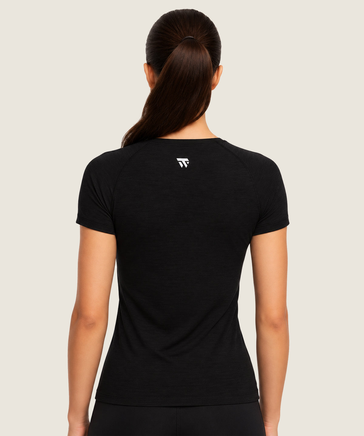 Women's Core Performance Raglan - (Round Neck Shirt) Black Shoot