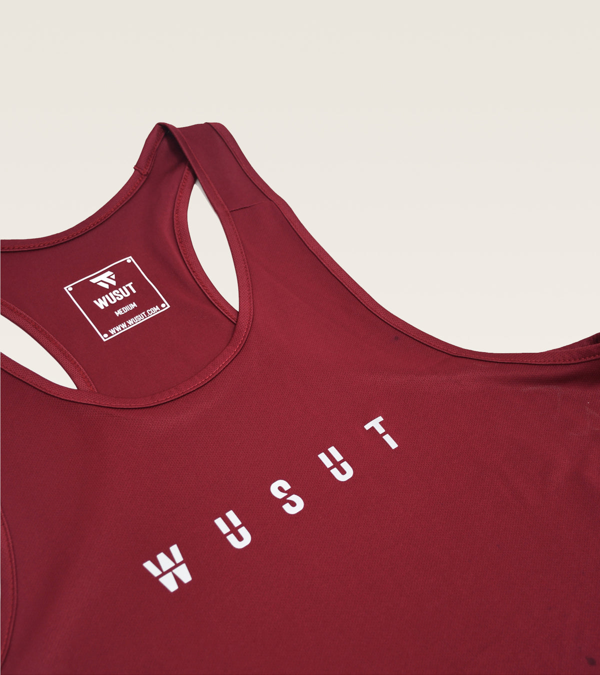 Mesh Performance Stringer - Burgundy
